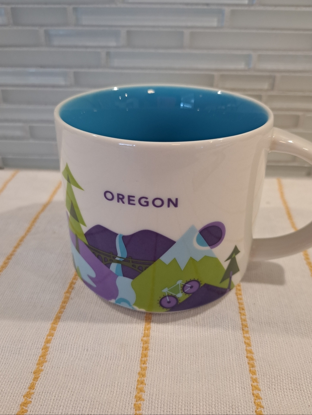 Starbucks You Are Here OREGON 14 oz Coffee Tea Mug State Travel 2016